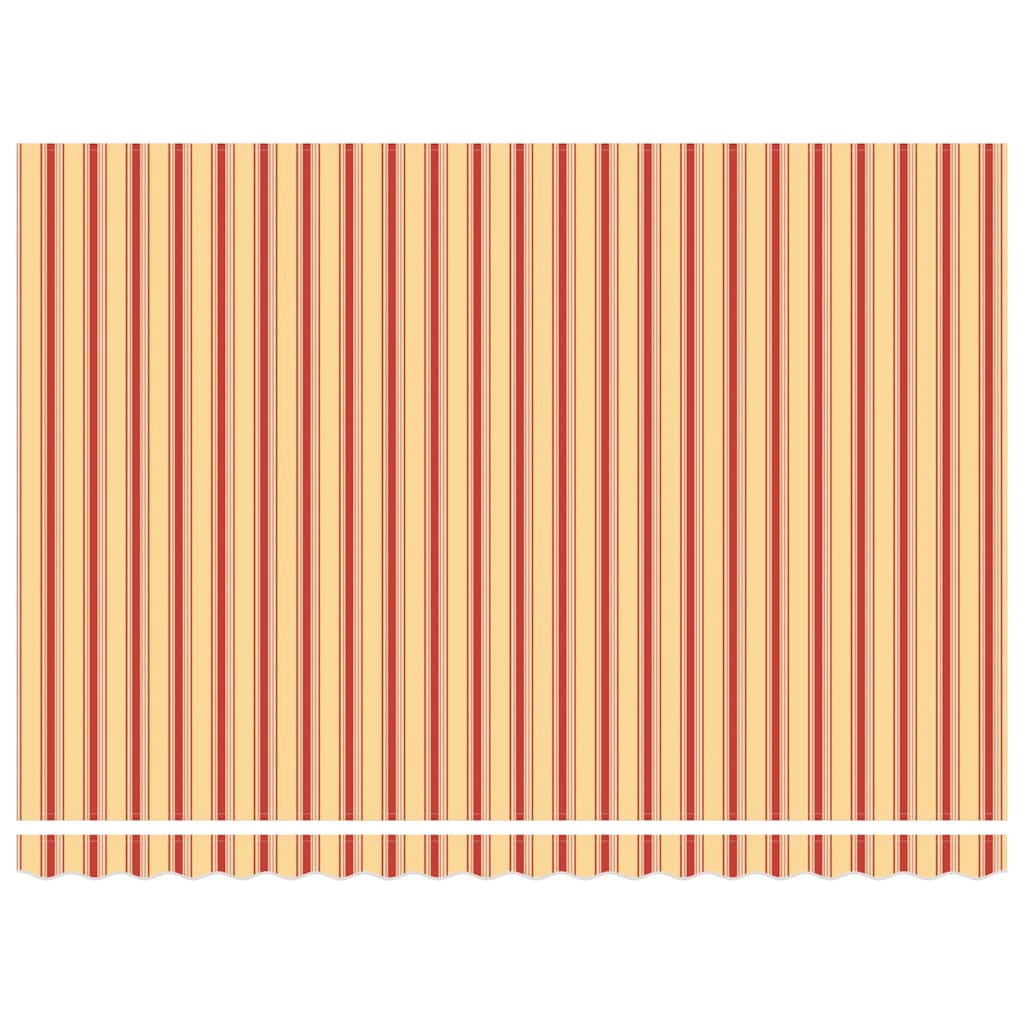 Markise Gelb und Orange 4,5 × 3,5 m Polyester und Metall