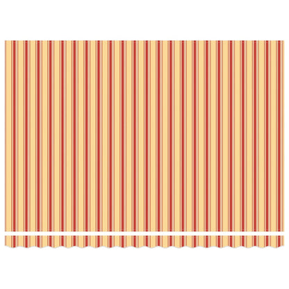 Markise Gelb und Orange 4,5 × 3,5 m Polyester und Metall