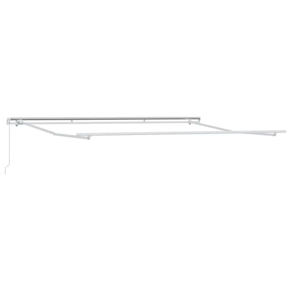 Einziehbare Markise Grün, Gelb 450 × 350 cm Stoff, Metall