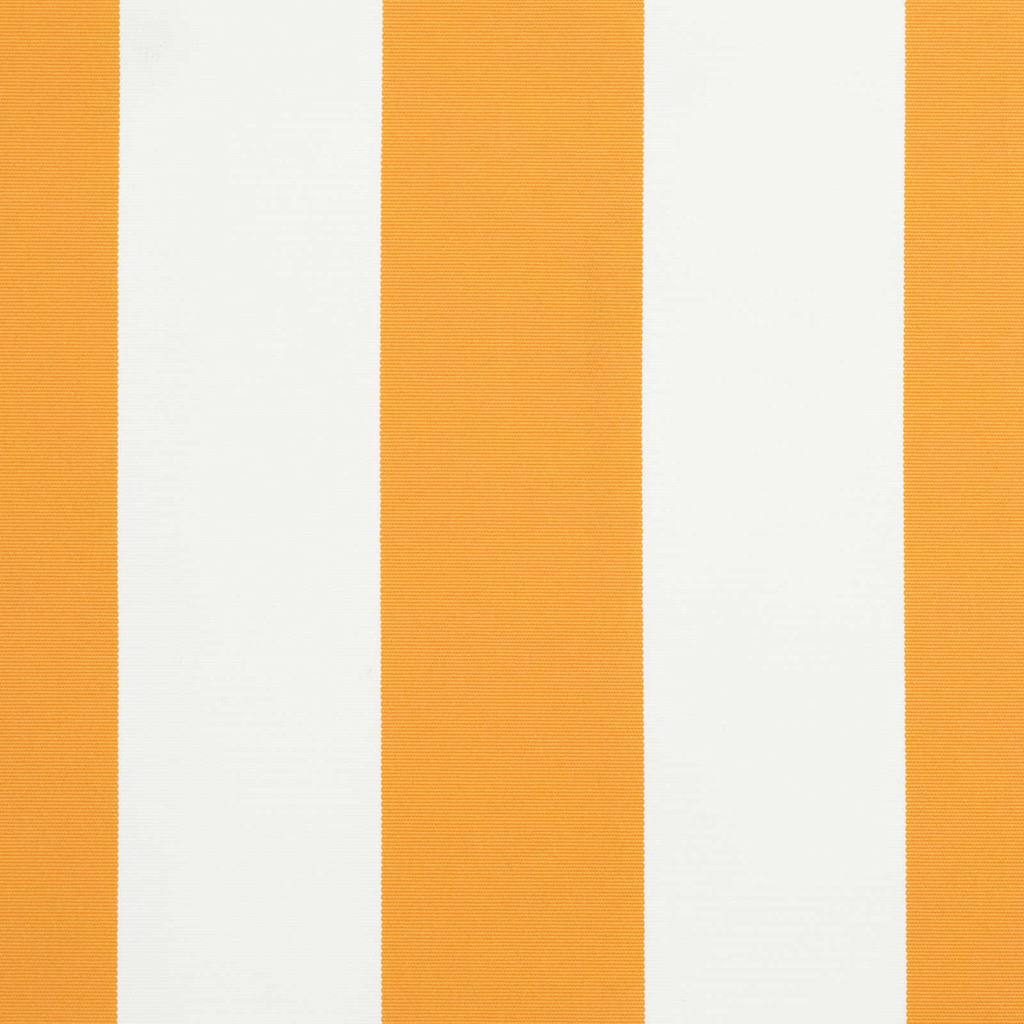 Einziehbare Markise Orange und Weiß 500 x 300 cm