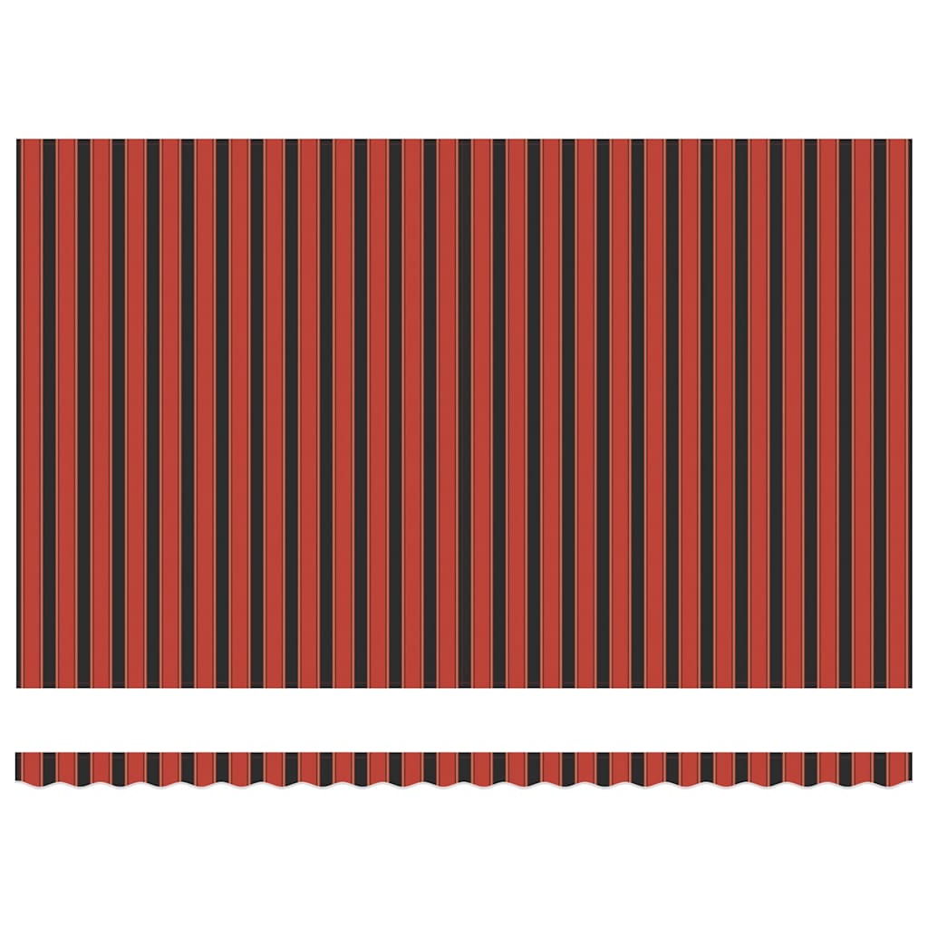 Einziehbare Markise mit Manuell 500 × 300 cm Orange und Braun