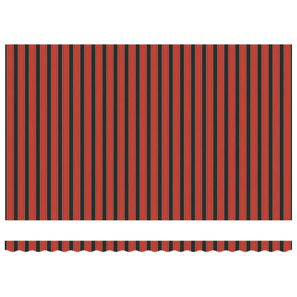 Einziehbare Markise mit Manuell 500 × 300 cm Orange und Braun
