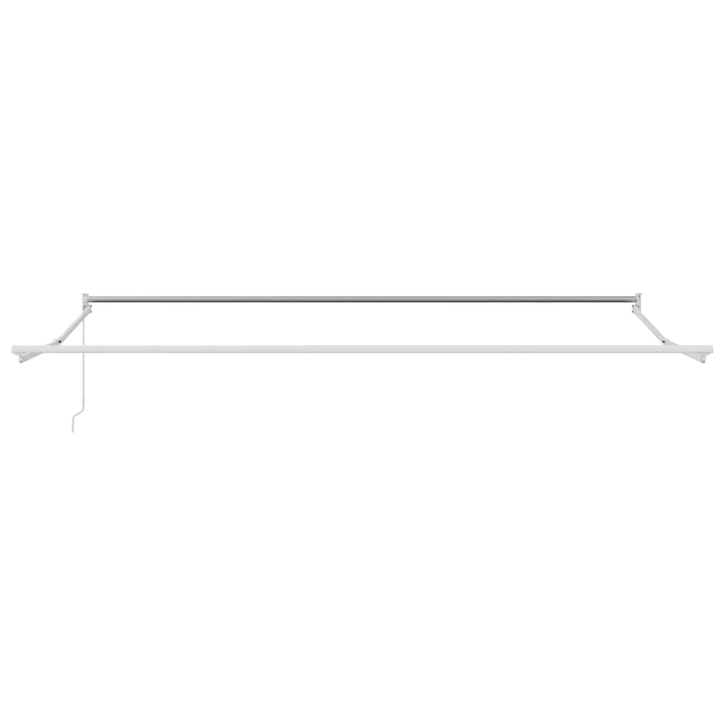 Einziehbare Markise Orange, Braun 500 × 300 cm Stoff, Metall