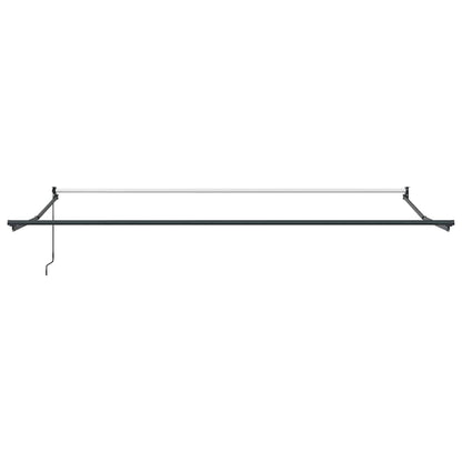 Einziehbare Markise Orange, Braun 500 × 300 cm Stoff, Metall