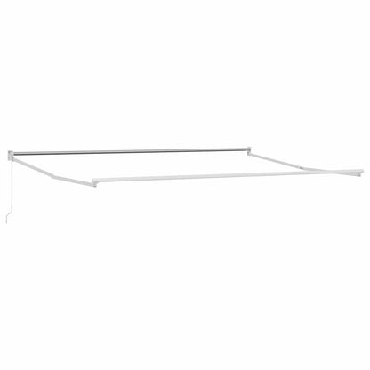 Einziehbare Markise Gelb, Orange 500 × 300 cm Stoff, Metall
