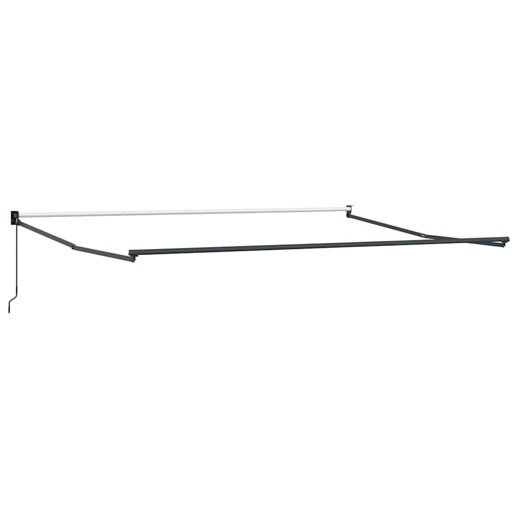 Einziehbare Markise Gelb, Orange 500 × 300 cm Stoff, Metall
