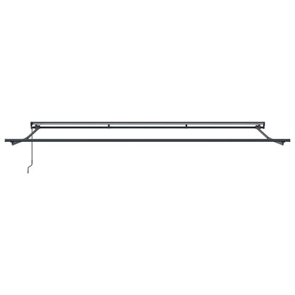 Einziehbare Markise Manuell Gelb und Orange 500x300 cm Stoff
