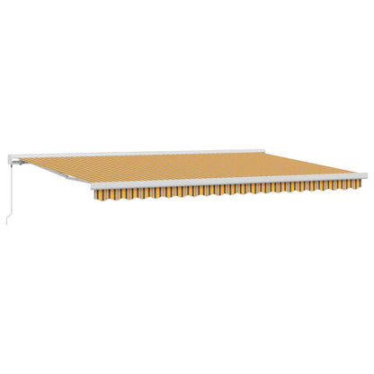 Einziehbare Markise Mehrfarbig 500 × 300 cm Stoff, Metall