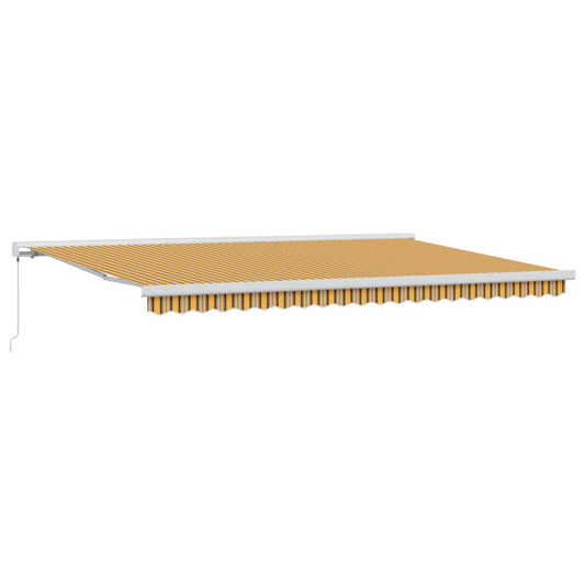 Einziehbare Markise Mehrfarbig 500 × 300 cm Stoff, Metall