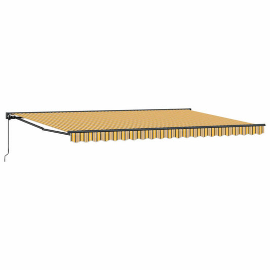 Einziehbare Markise Bunt gestreift 500x300 cm Stoff