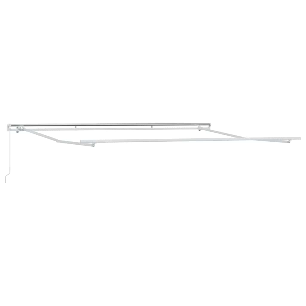Einziehbare Markise Schwarz 500 × 300 cm Stoff, Metall