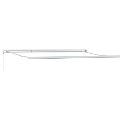 Einziehbare Markise Schwarz 500 × 300 cm Stoff, Metall