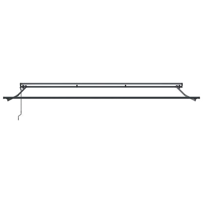 Einziehbare Markise Manuell Schwarz 500x300 cm Stoff