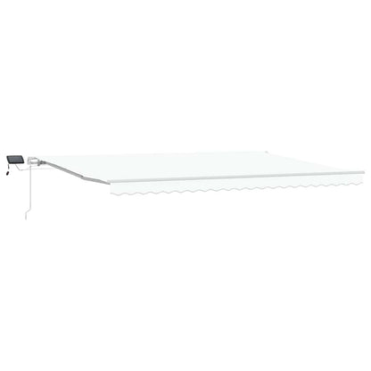 Einziehbare Markise with Manuell 500 × 300 cm Weiß