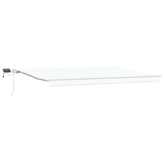 Einziehbare Markise with Manuell 500 × 300 cm Weiß