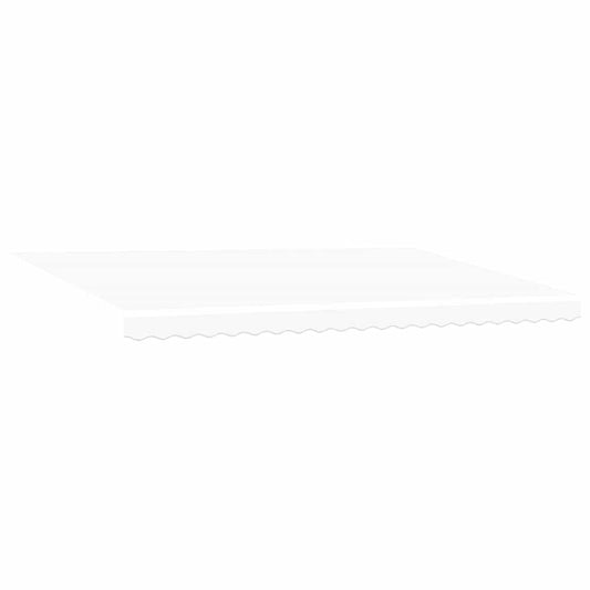 Einziehbare Markise Weiß 500 × 300 cm Stoff