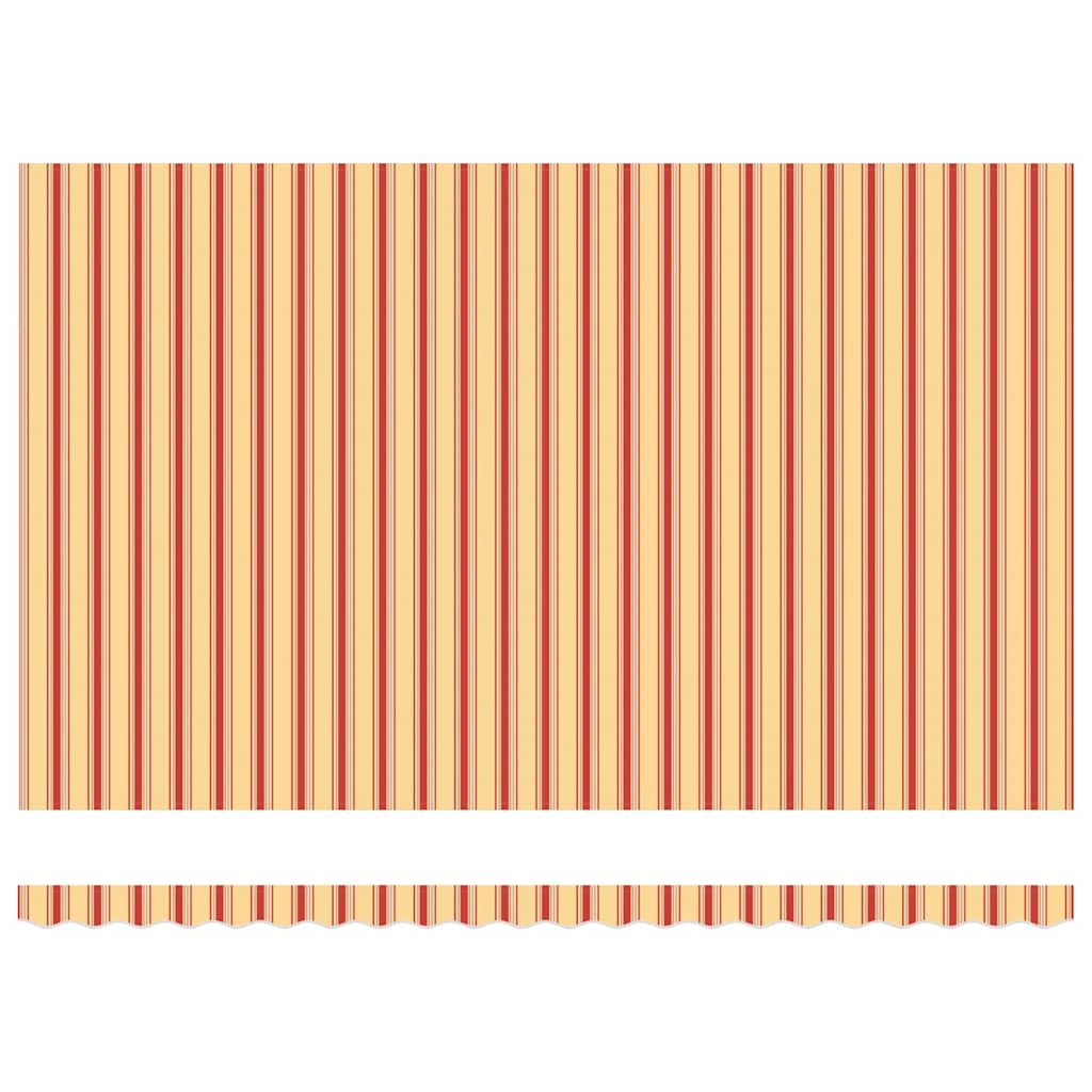 Markise Manuell Gelb und Orange 500 × 350 cm Stoff