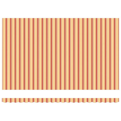 Markise Manuell Gelb und Orange 500 × 350 cm Stoff