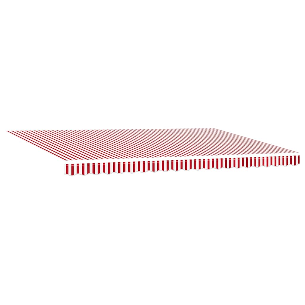 Einziehbare Markise with Manuell 500 × 350 cm Rot und Weiß
