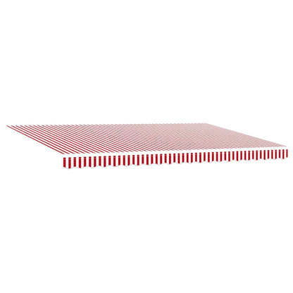Einziehbare Markise with Manuell 500 × 350 cm Rot und Weiß