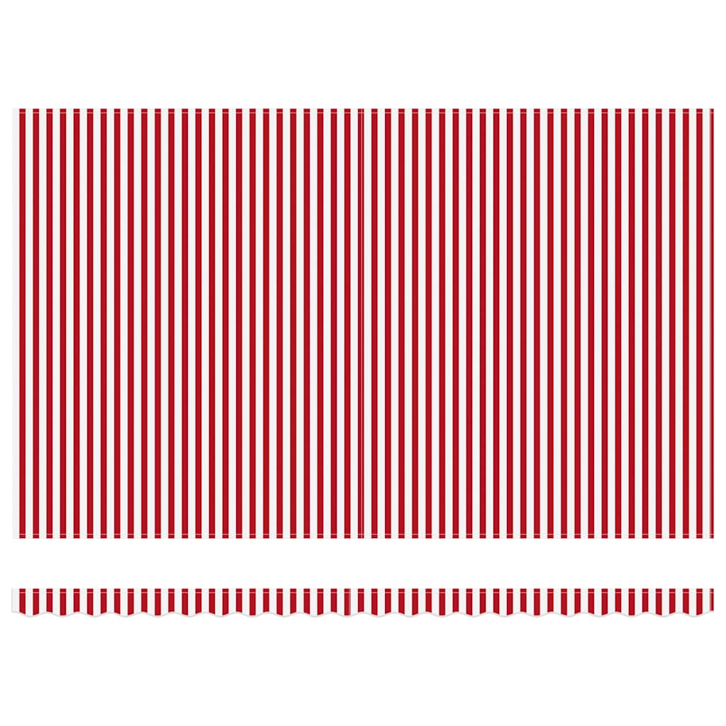 Einziehbare Markise with Manuell 500 × 350 cm Rot und Weiß