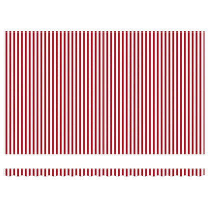 Einziehbare Markise with Manuell 500 × 350 cm Rot und Weiß