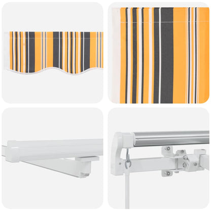 Einziehbare Markise with Manuell 500 × 350 cm Mehrfarbig
