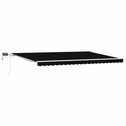 Einziehbare Markise with Manuell 500 × 350 cm Schwarz