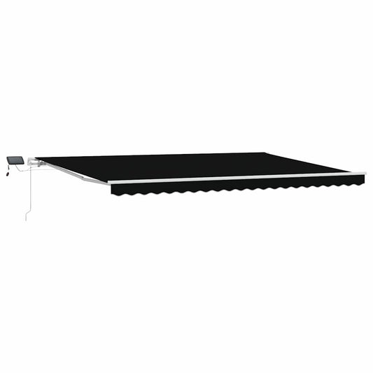 Einziehbare Markise with Manuell 500 × 350 cm Schwarz