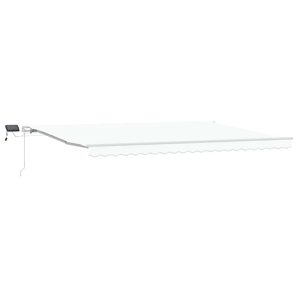 Einziehbare Markise with Manuell 500 × 350 cm Weiß