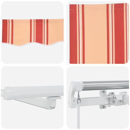 Einziehbare Markise with Manuell 600 × 300 cm Gelb und Orange