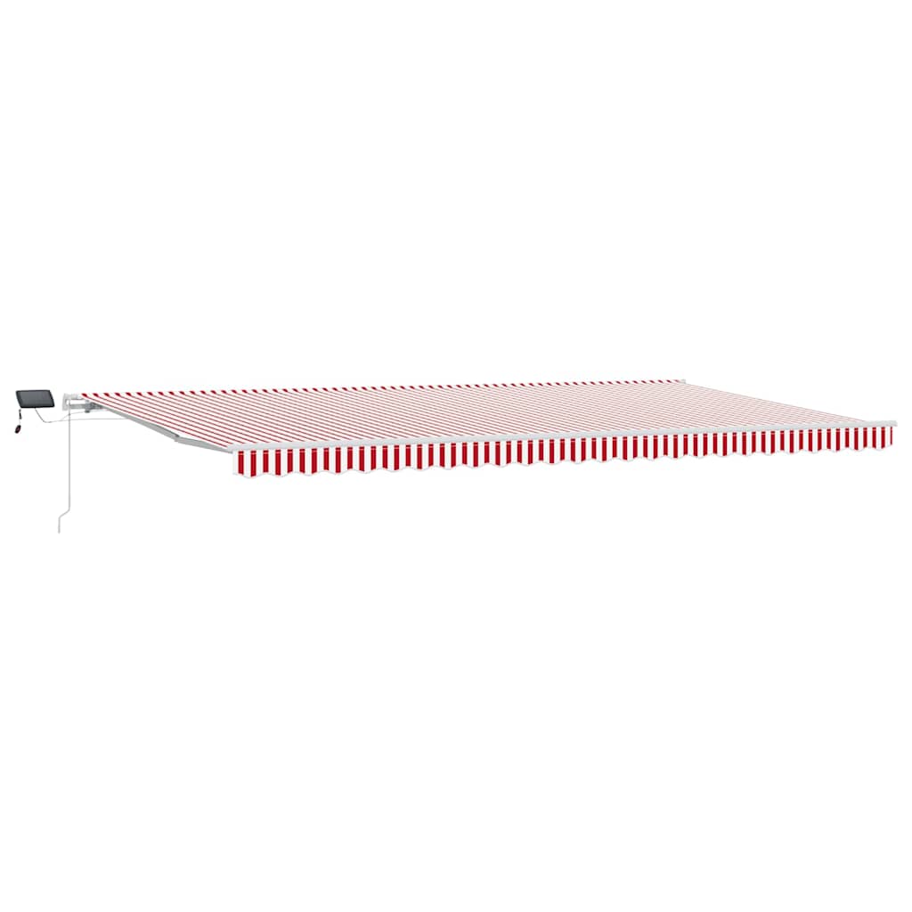 Einziehbare Markise with Manuell 600 × 300 cm Rot und Weiß