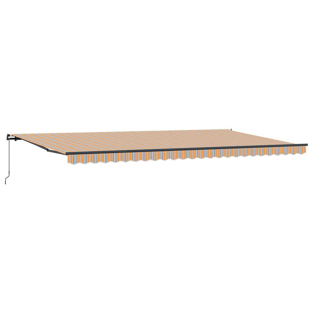 Einziehbare Markise Manuell Mehrfarbig 600 × 300 cm Stoff