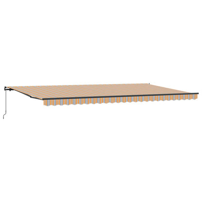 Einziehbare Markise Manuell Mehrfarbig 600 × 300 cm Stoff
