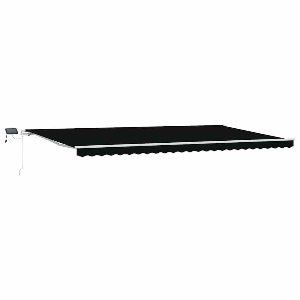 Einziehbare Markise with Manuell 600 × 300 cm Schwarz