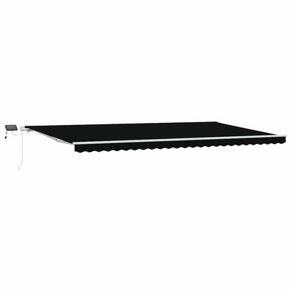 Einziehbare Markise with Manuell 600 × 300 cm Schwarz