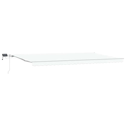 Einziehbare Markise with Manuell 600 × 300 cm Weiß