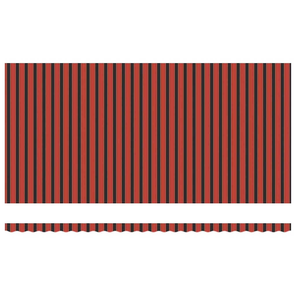 Einziehbare Markise Manuell Orange und Braun 600 × 350 cm Stoff