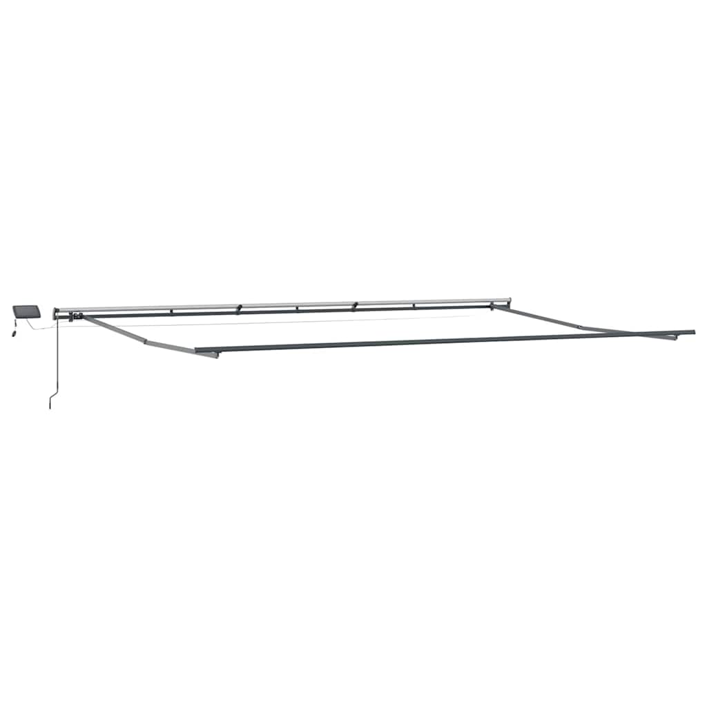 Einziehbare Markise Orange und Braun 600 × 350 cm Stoff