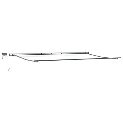 Einziehbare Markise Orange und Braun 600 × 350 cm Stoff