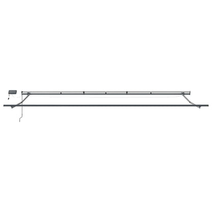 Einziehbare Markise Orange und Braun 600 × 350 cm Stoff