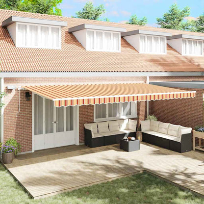 Einziehbare Markise with Manuell 600 × 350 cm Gelb und Orange
