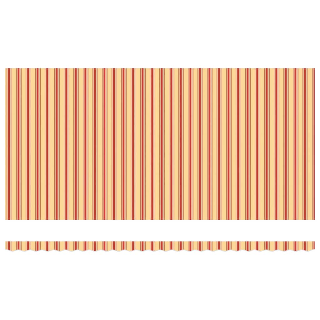 Einziehbare Markise Manuell Gelb und Orange 600 × 350 cm Stoff