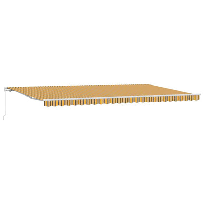 Einziehbare Markise Mehrfarbig 600 × 350 cm Polyester, Metall