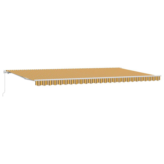 Einziehbare Markise Mehrfarbig 600 × 350 cm Polyester, Metall