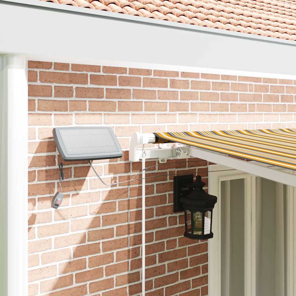 Einziehbare Markise mit 600 × 350 cm Mehrfarbig