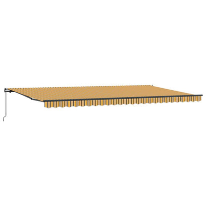 Einziehbare Markise Manuell Mehrfarbig 600 × 350 cm Stoff