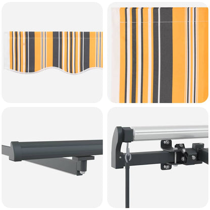 Einziehbare Markise Mehrfarbig 600 × 350 cm Stoff