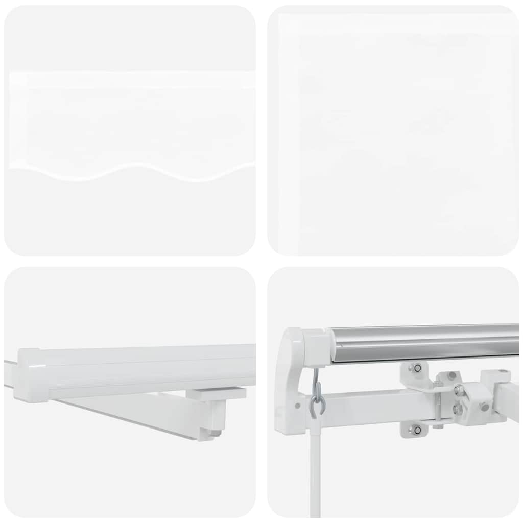 Einziehbare Markise with Manuell 600 × 350 cm Weiß