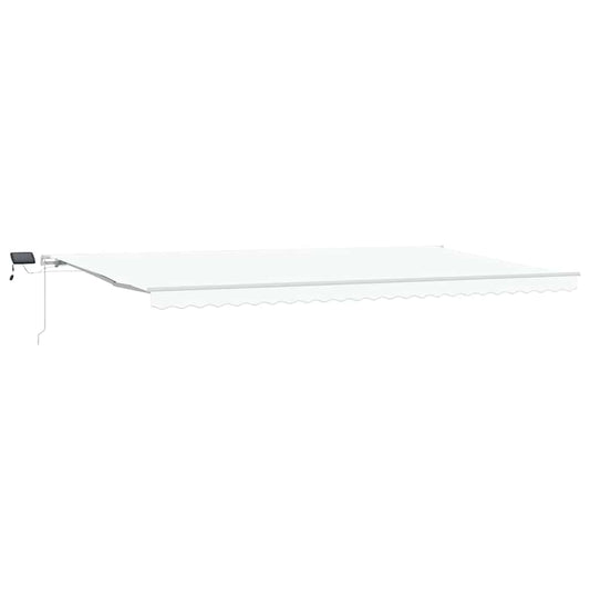 Einziehbare Markise with Manuell 600 × 350 cm Weiß